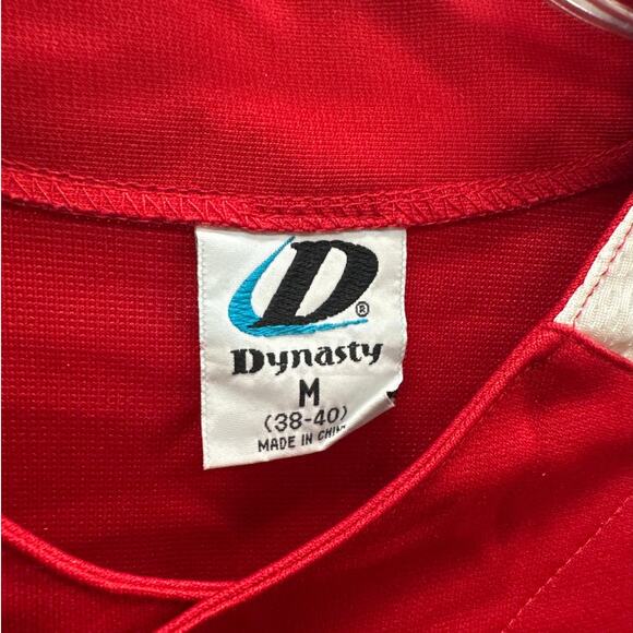 Vintage Dynasty Angels Baseball Jersey Red Patch Size Medium - Picture 2 of 6